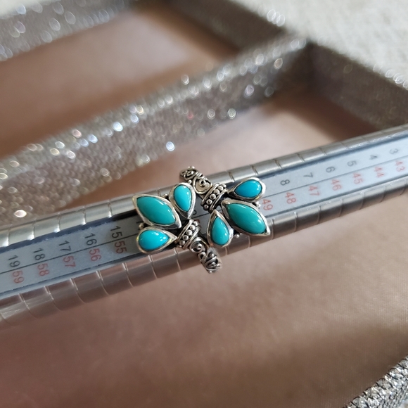 Samuel B. Sterling Turquoise Bypass Ring - Picture 2 of 8